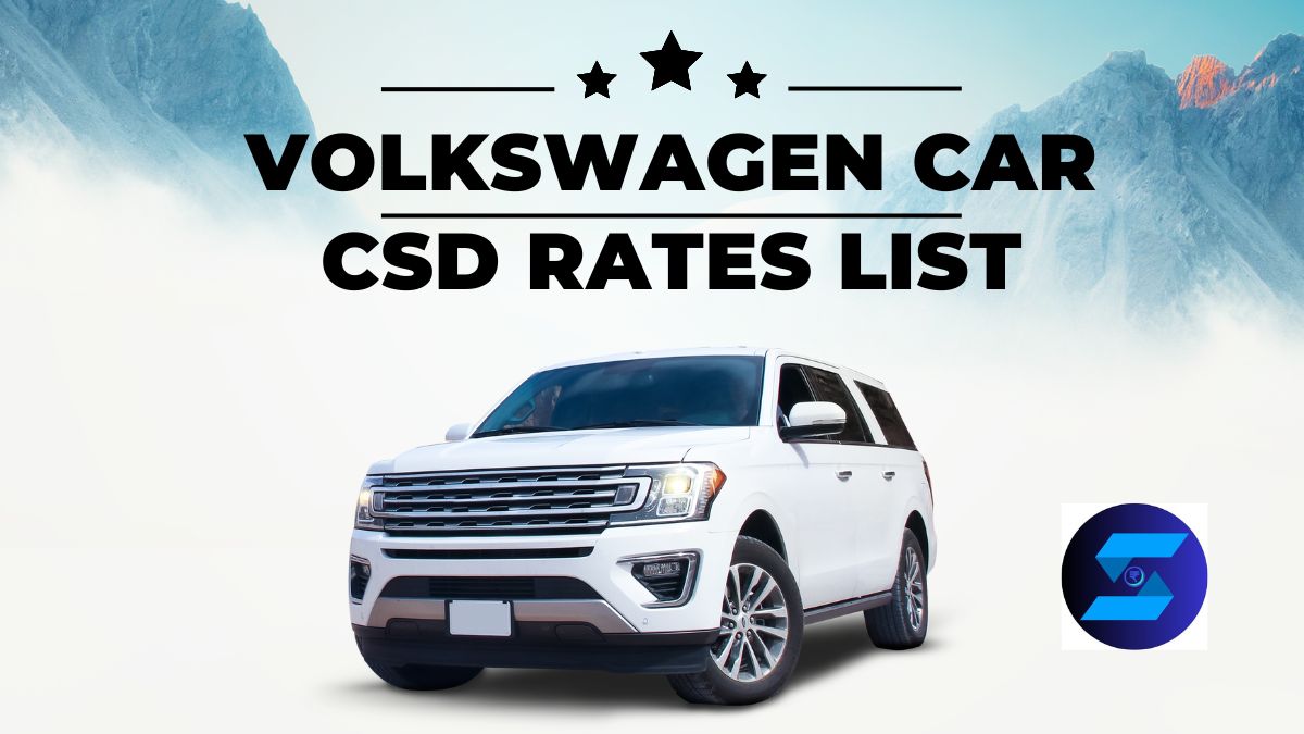 Volkswagen Car CSD Rates List