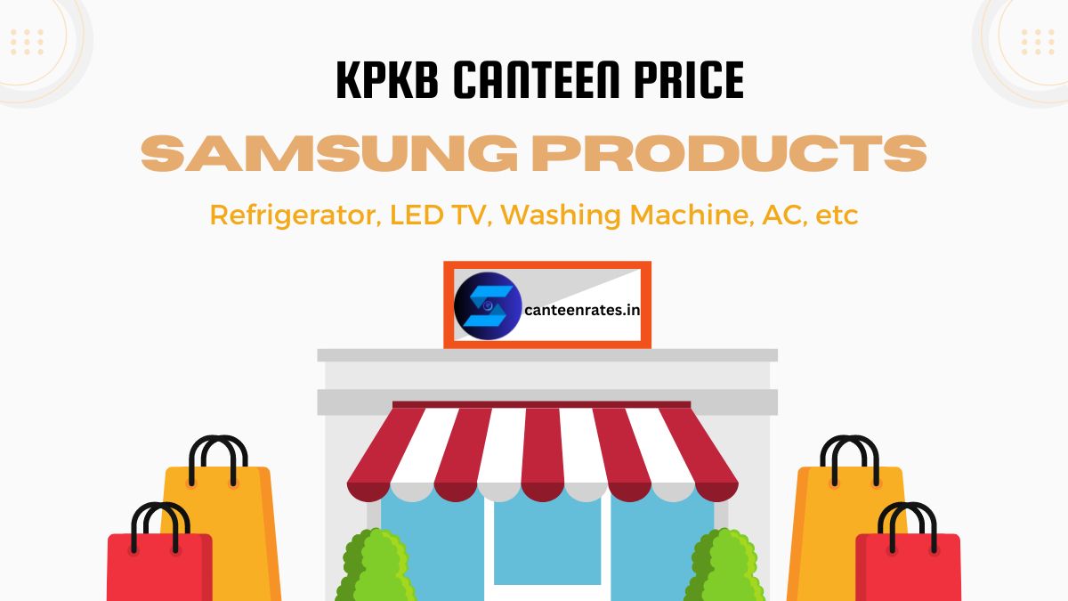 Samsung Products of KPKB Canteen Price List 2024 PDF