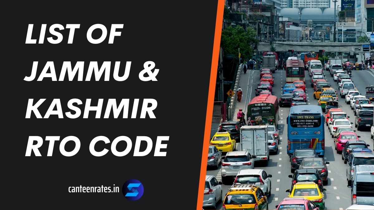 Jammu and Kashmir RTO Code