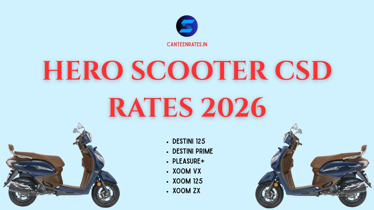 Hero Scooter CSD Rates 2026
