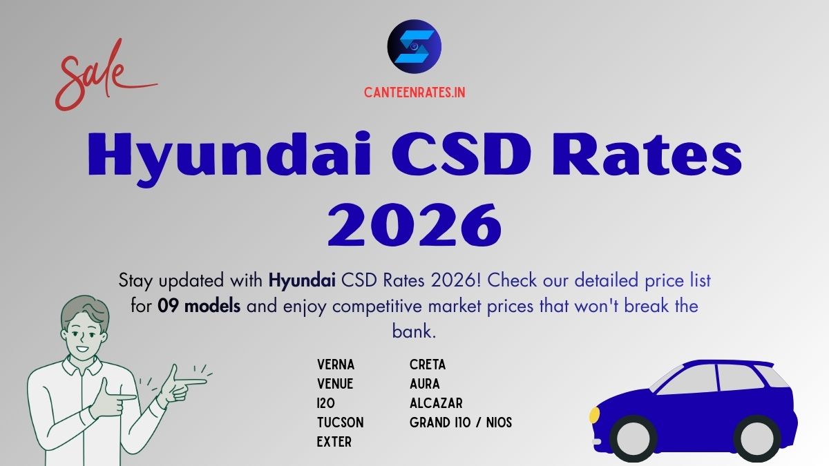 Hyundai CSD Rates 2026