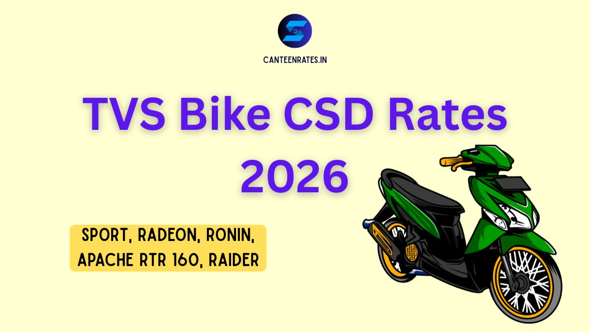 TVS Bike CSD Rates 2026