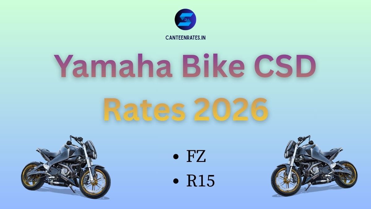 Yamaha Bike CSD Rates 2026