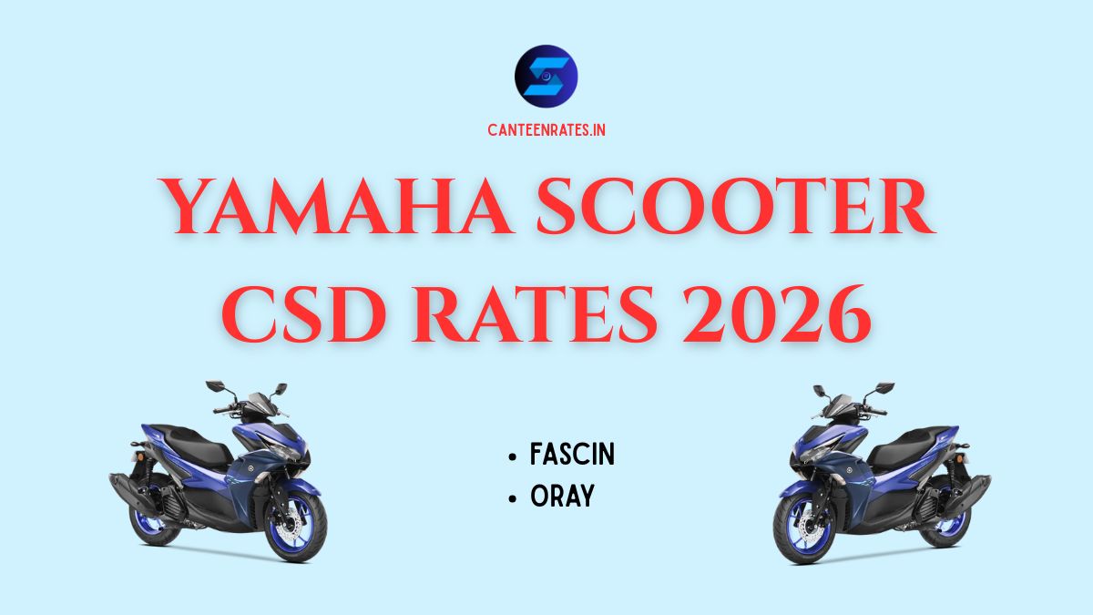 Yamaha Scooter CSD Rates 2026