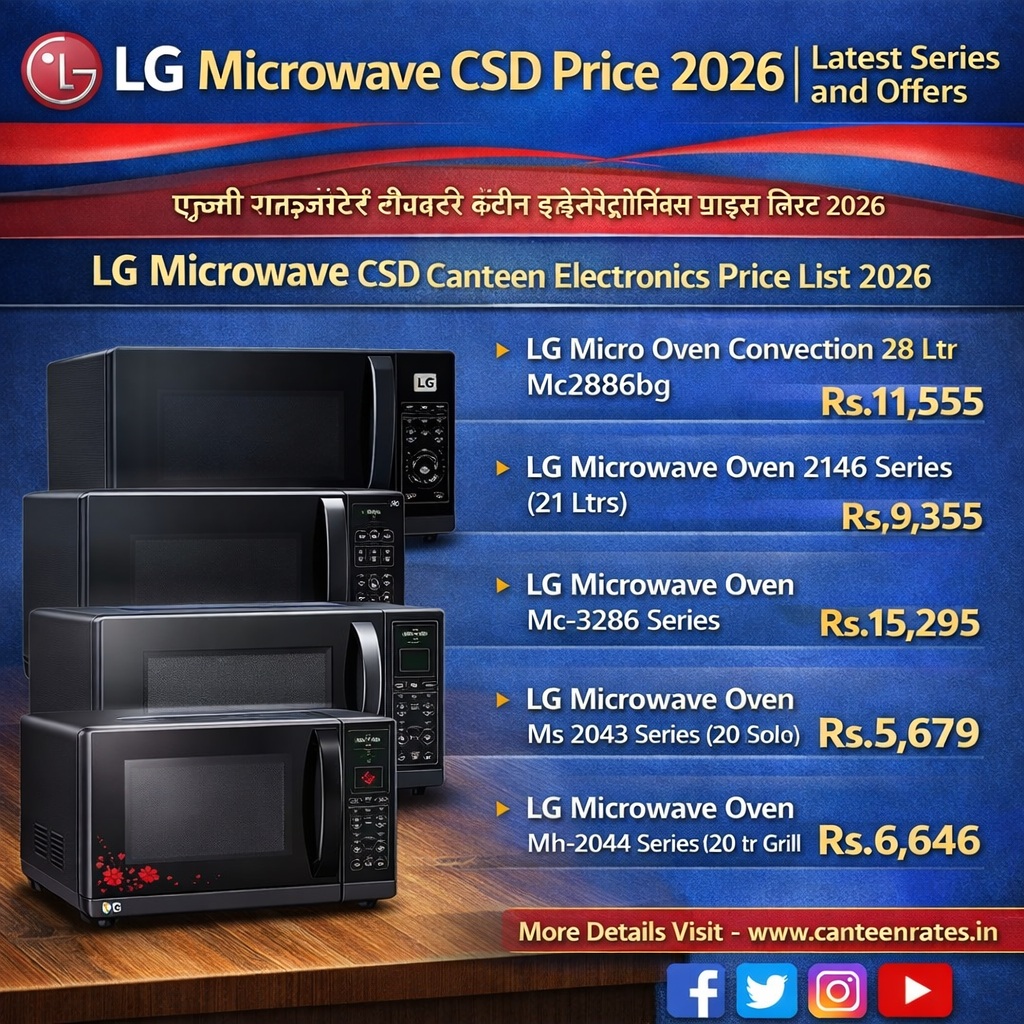 LG Microwave Oven Price in CSD AFD Portal 2026