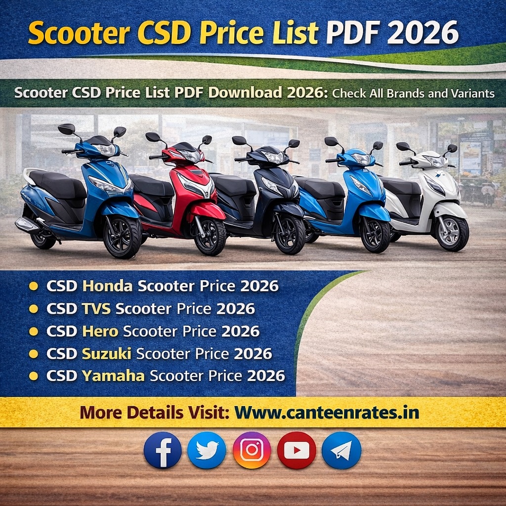 scooter csd price list 2026