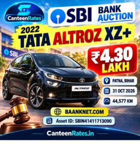 2022 Tata Altroz XZ+ SBI Bank Auction in Patna – ₹4.30 Lakh