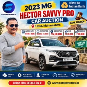 2023 MG Hector Savvy Auction Sale Oct 2026