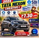 2024 Tata Nexon Creative+ SBI Bank Auction in Patna – ₹7.30 Lakh