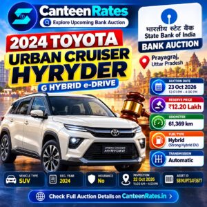 2024 Toyota Urban Cruiser Hyryder Bank Auction in Prayagraj
