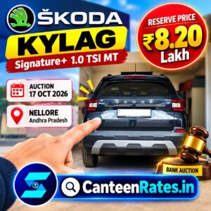 2025 Skoda Kylaq Signature for SBI Auction Sale in Nellore